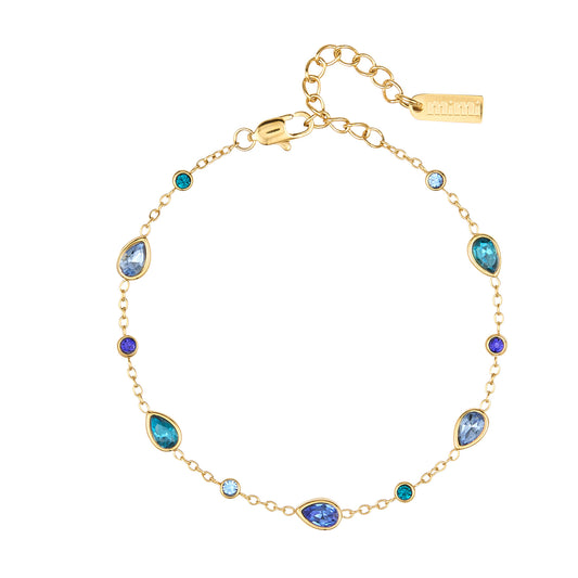 The Beatrice Blue Gold Bracelet