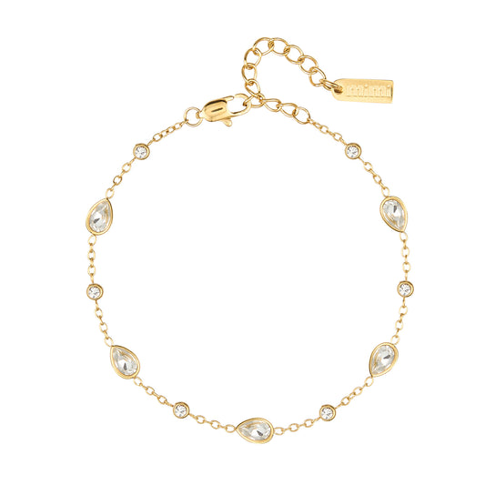 The Beatrice Crystal Gold Bracelet