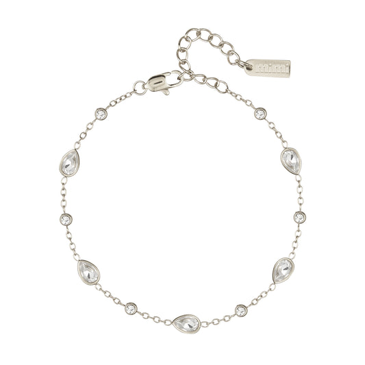 The Beatrice Crystal Silver Bracelet