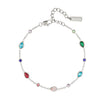 The Beatrice Rainbow Silver Bracelet