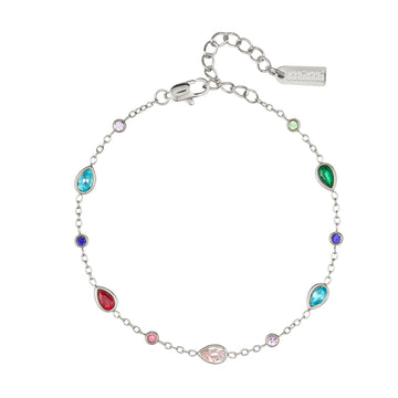 The Beatrice Rainbow Silver Bracelet