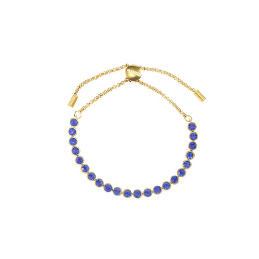 Tomi Blue Gold Tennis Bracelet
