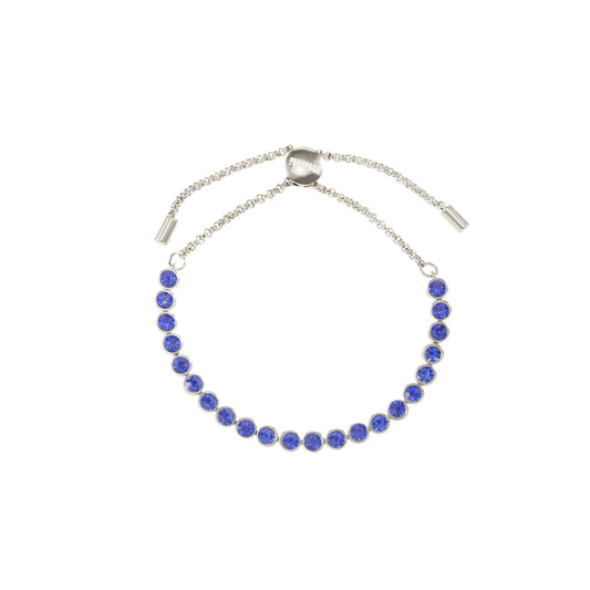 Tomi Blue Silver Tennis Bracelet