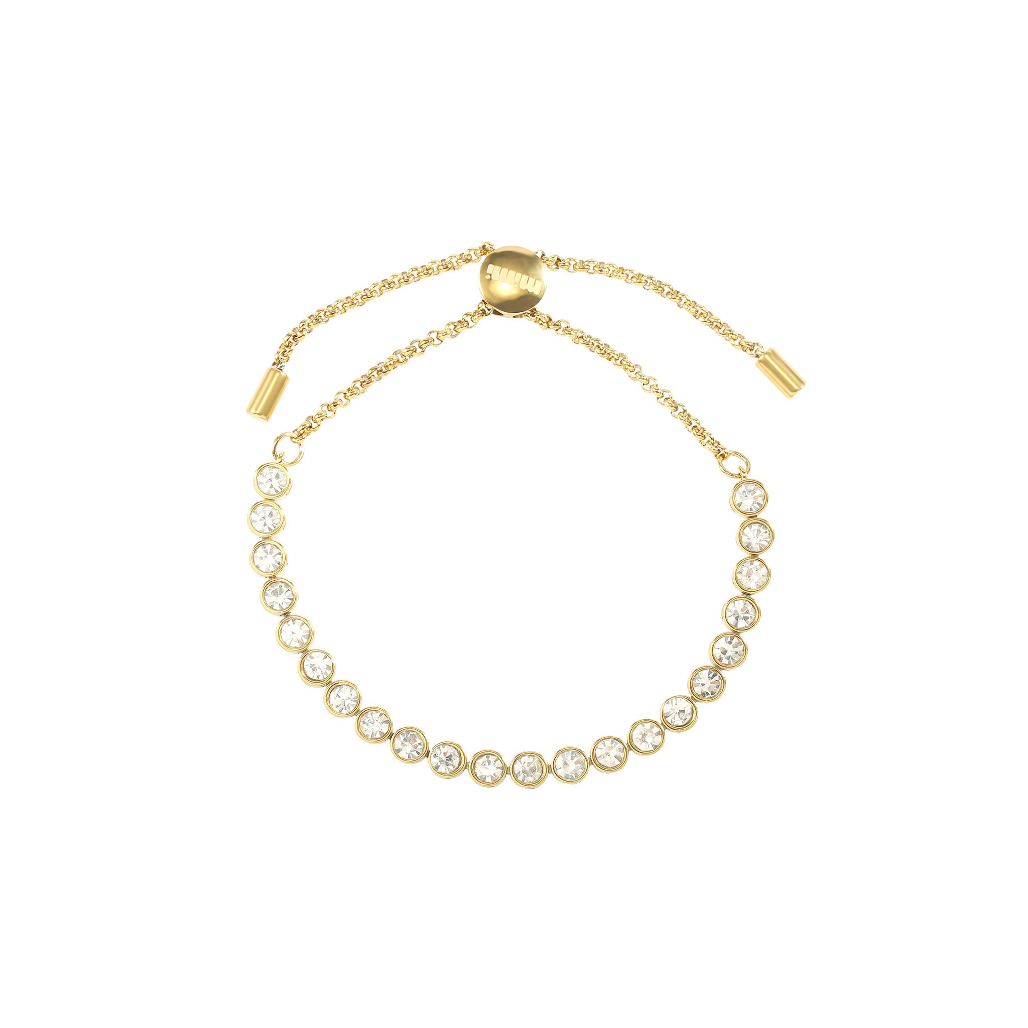 Tomi Gold Crystal Tennis Bracelet – Bijoux De Mimi