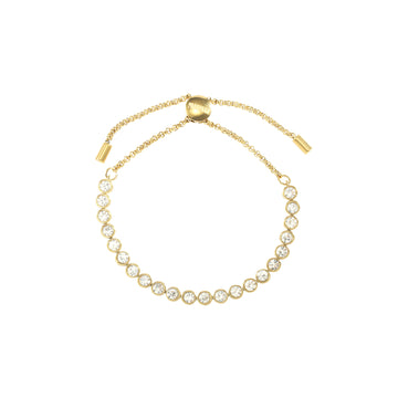 Tomi Crystal Gold Tennis Bracelet