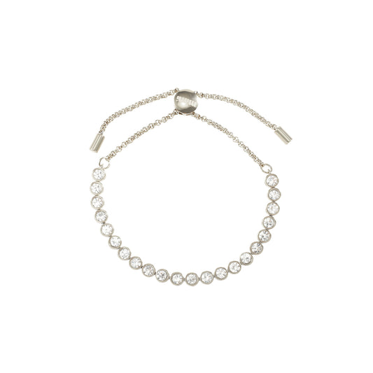 Tomi Crystal Silver Tennis Bracelet