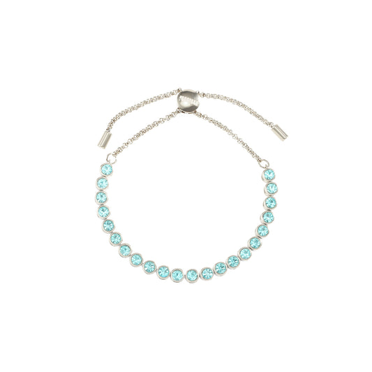 Tomi Turqouise Silver Tennis Bracelet