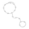 Tshenolo Droplet Hand Chain Crystal & Silver