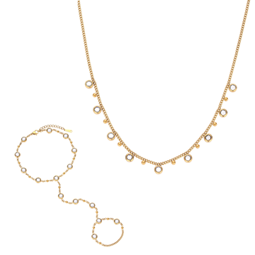 The Tshenolo & Grace Set  – Gold & Crystal
