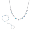 The Tshenolo & Grace Set  – Silver & Blue
