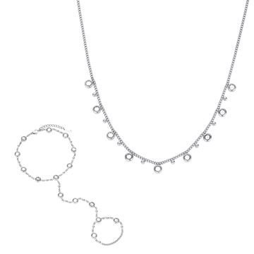 The Tshenolo & Grace Set  – Silver & Crystal