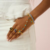 Tshenolo Multi-Tone Hand Chain Blue & Gold