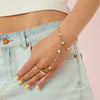 Tshenolo Hand Chain Crystal & Gold