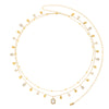 Ysabelle Gold Crystal Double Droplet Stacking Belly Chain