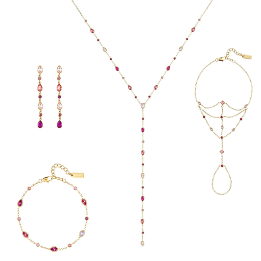 The Araminta, Kareena, Freya & Beatrice Set – Gold & Pink