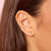 Francesca Gold Crystal Stud Earrings