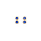 Molly Stud Earrings Gold & Blue