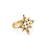 Willow Gold Multi-Blue Chunky Star Ring SIZE L