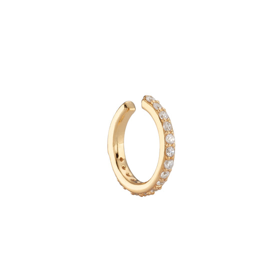 Lily Crystal Gold Dainty Ear Cuff