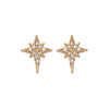 Cosima Star Stud Earrings Gold & Crystal