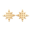Kiki Star Stud Earrings - Gold Crystal