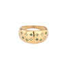 Isabel Gold Multi Green Chubby Star Ring