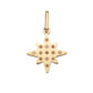 Aleena Gold Multi-Pink Chunky Star Pendant Charm
