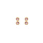 Molly Stud Earrings Gold & Pink