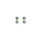 Molly Stud Earrings Gold & Turqouise