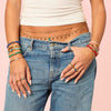 Bijoux De Mimi's Blue & Green Gold Bracelet Hair Tie Set