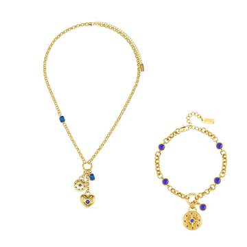 The Olive & Gigi Set – Gold & Blue