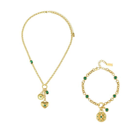 The Olive & Gigi Set – Gold & Green
