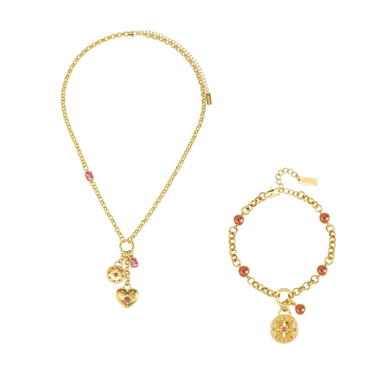 The Olive & Gigi Set – Gold & Pink