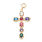 Phoebe Rainbow Gold Cross Pendant Charm