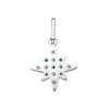 Aleena Silver Multi-Blue Chunky Star Pendant Charm