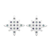 Kiki Silver Multi-Blue Star Stud Earrings