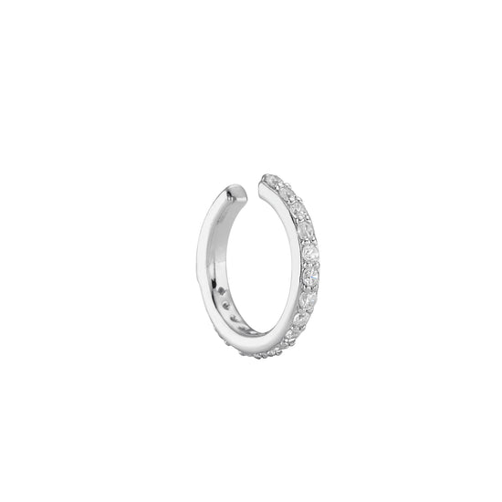 Lily Silver Crystal Ear Cuff