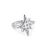Willow Silver Crystal Chunky Star Ring SIZE N
