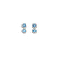 Molly Stud Earrings Silver & Turqouise