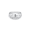 Isabel Silver Crystal Chubby Star Ring
