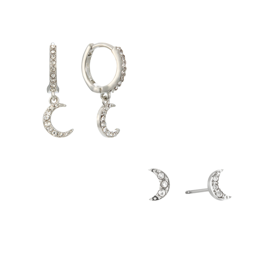 The Tori & Harriet Set – Silver & Crystal