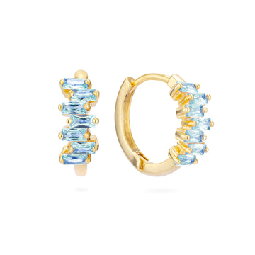 Lola Turquoise Huggies Earrings