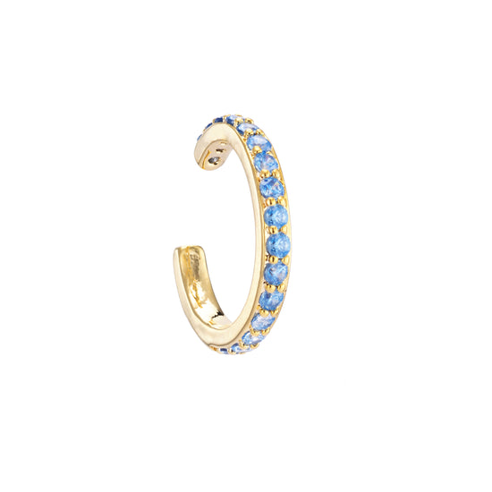 The Elsa Turquoise Gold Dainty Ear Cuff