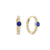 Felicity Blue Huggie Hoops