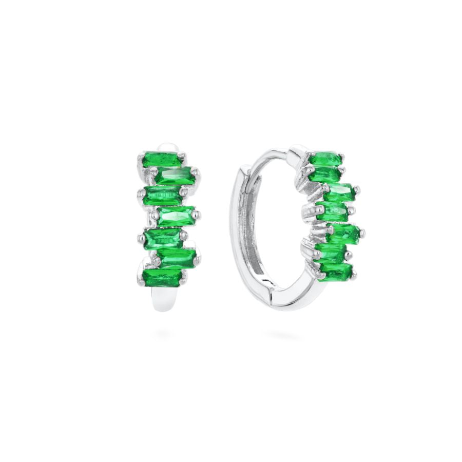Heidi Green Huggie Hoops