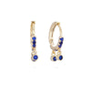 Imogen Blue Huggie Hoops