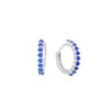 Little Indigo Silver Hoops