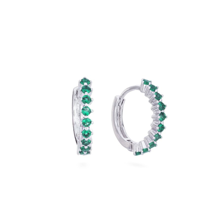 Little Kiwi Green Huggie Hoops
