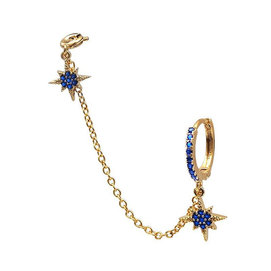 PINKNOISE Blue Gold Star Hearing Aid Jewellery
